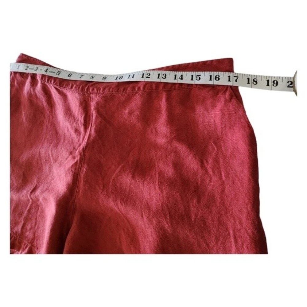 a new day High Waist Flat Front Pull-on Shorts Dark Orange Women Size L - Picture 6 of 6